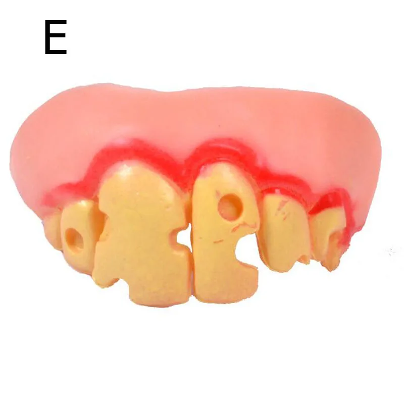 Вампира зомби зубы смешно Ложные eyewood День Дурака держатель игрушки Хэллоуин entirement смешно протез Игрушечные лошадки