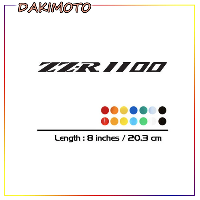 

2 X New Sales motorcycle bike Fuel tank Wheels Fairing notebook Luggage helmet MOTO Sticker decals For KAWASAKI ZZR1100