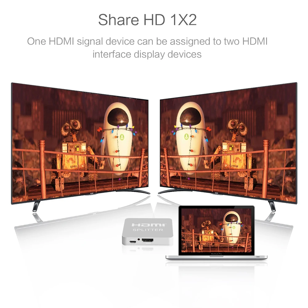 Сплит выключатель HDMI 1x2 Full HD 1080p 4K HDCP видео переключатель сплит 1 вход 2 выхода