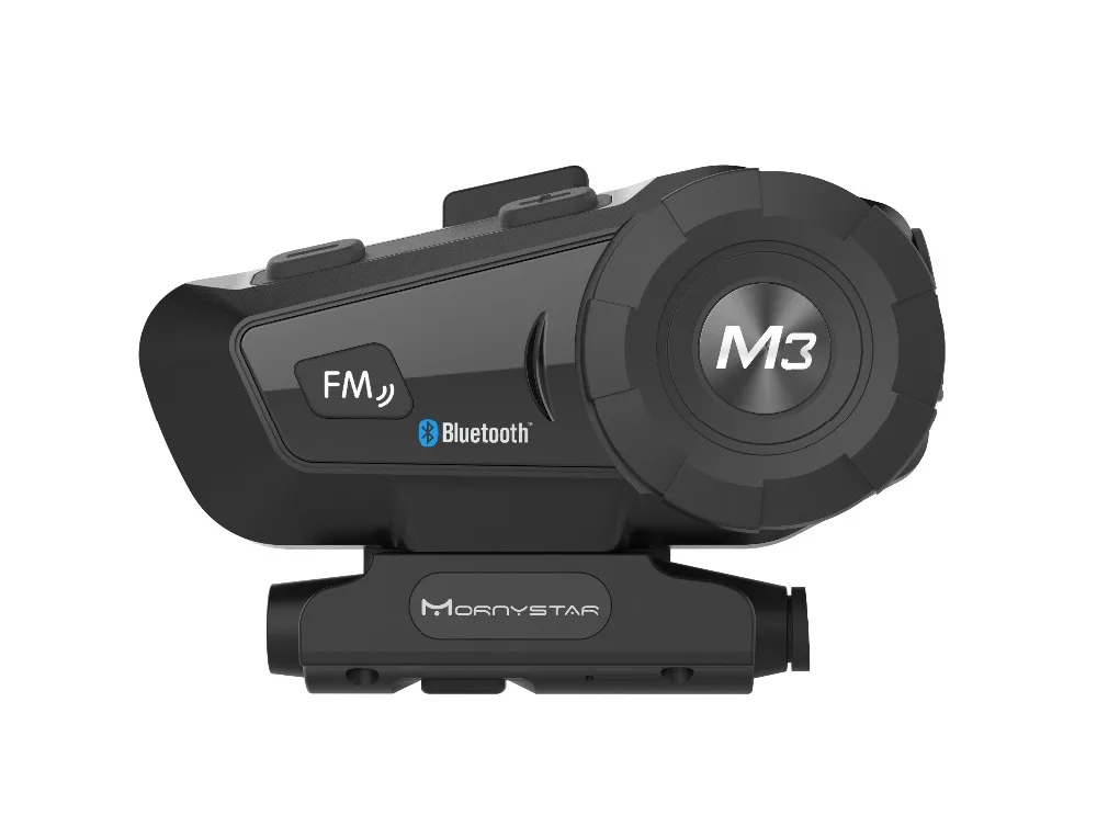 Гарнитура MORNYSTAR M3 Plus для мотоциклетного шлема Водонепроницаемая беспроводная