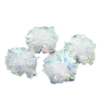 

15Pcs/lot 4-5cm Crinkle Balls Sound Paper Ball For Cats Kitten Cat Interactive Playing Toy Pet Toys