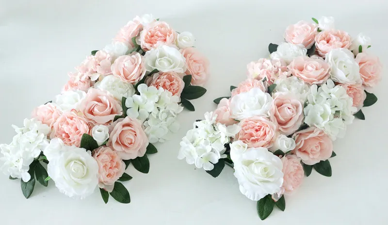 Flone Artificial Flower Row DIY Silk Flower Hydrangea Peony Rose Flower Wedding Arch Road Lead Home Hotel Party Decor DIY Flores (11)