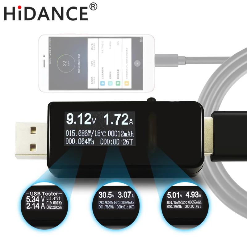 7 в 1 USB Тестер DC Цифровой вольтметр amperimetro как текущий вольтметр AMP Вольт Амперметр детектор Power Bank зарядное устройство индикатор