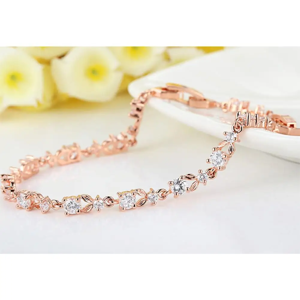XIUFEN Для женщин стильный роскошный браслет Rhinestone Элегантные универсальные ручной