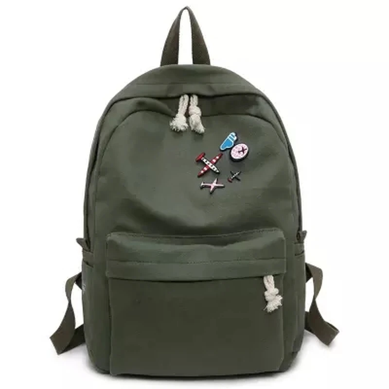 

Multi-function Exquisite Backpack Large capacity fashion simple canvas school bags Multi-function pure color casual backpacks