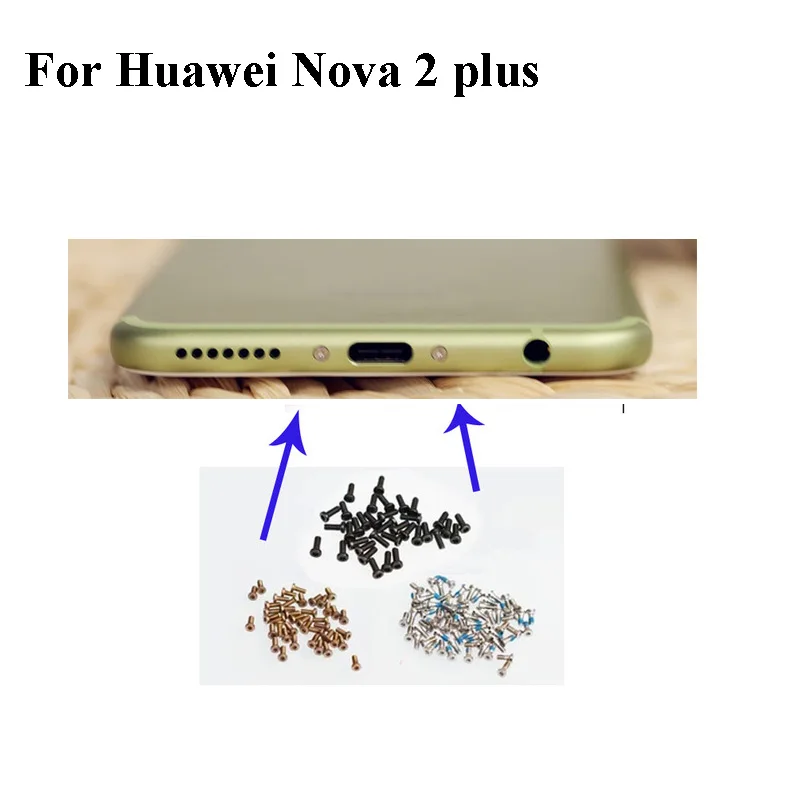 

5pcs For Huawei Nova 2 plus Nova2 plus Buttom Dock Screws Housing Screw nail tack Nova2plus Screws nail Nova 2plus