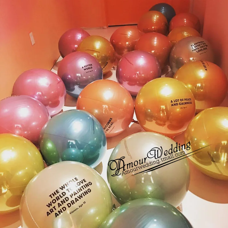 20 шт. 22 дюйма 4D круглые цветные объемные воздушные шары из золотой фольги Свадебный декор для дня рождения гелиевый надувной Globos