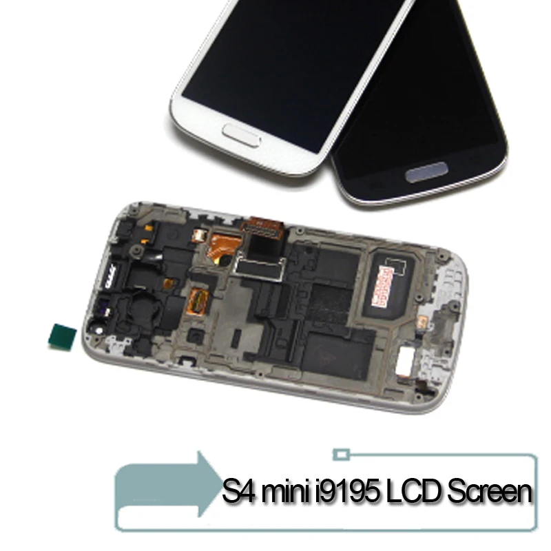 For Samsung S4 mini I9190 LCD for I9192 I9195 Screen with Touch Display Digitizer Assembly With Frame | Мобильные телефоны и