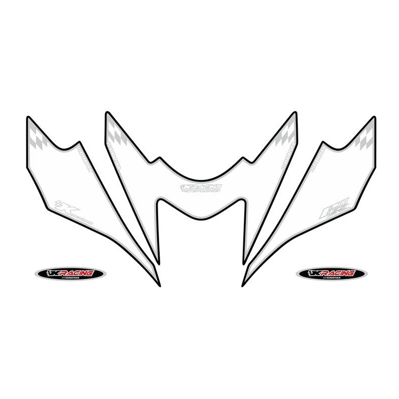 

Front Fairing Motor Number Board 3D Gel Protector for KAWASAKI ZX6R 2007-2008