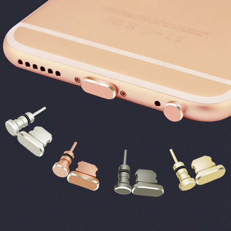 

Metal Dust Plug Charging Earphone Port Dust Plug For iPhone 6S 7 8 Plus Xs Max 3.5mm Jack Headset Stopper Retrieve Card Pin Tool
