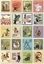 Lot de 4 autocollants mignons de la série vintage dorathy, étiquettes autocollantes de décoration en papier à timbres pliants, pour notes, DIY bricolage, multifonctions