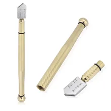 Прочный наконечник противоскользящая металлическая ручка стальное лезвие подача масла стеклянный Резак Режущий инструмент подходит для 3-15 мм стеклянные ручные инструменты