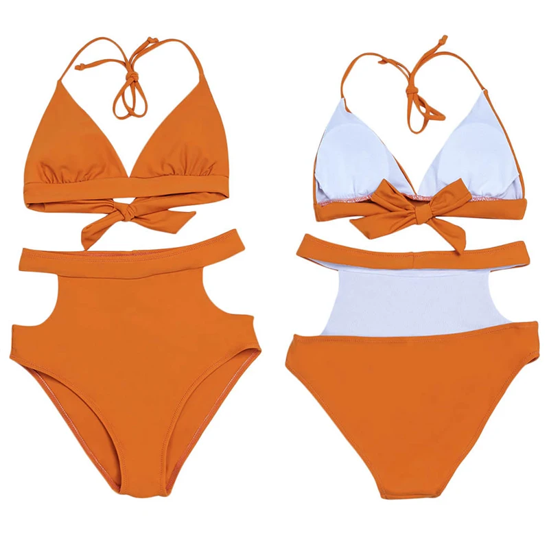 Preise MSSNNG Neue Bikinis 2019 Frauen Badeanzug Hohe Taille Badeanzug Plus Size Bademode Push Up Bikini Set Vintage Strand Tragen biquini