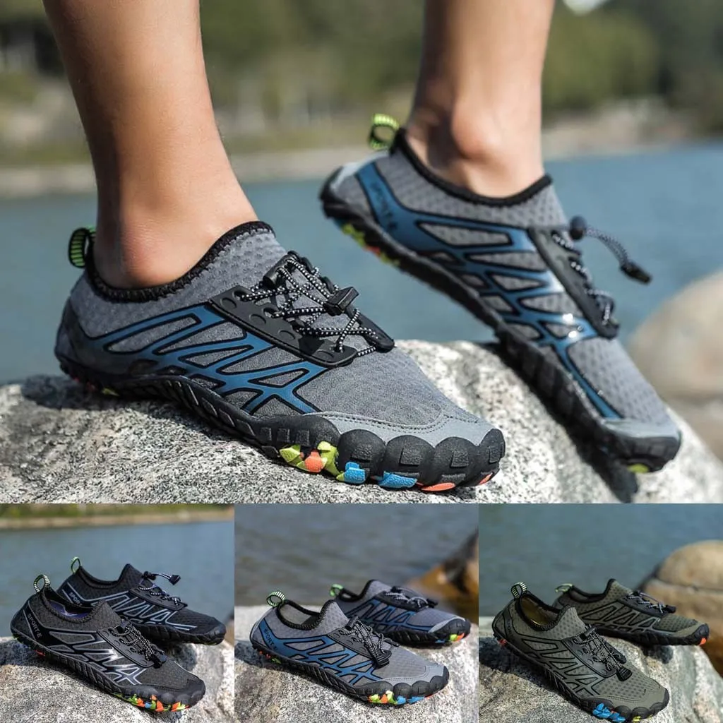 

Couple Beach Shoes Swimming Shoes Water Shoes Barefoot Quick Dry Aqua Shoes Army Green Black Gray Sports Shoes For four season