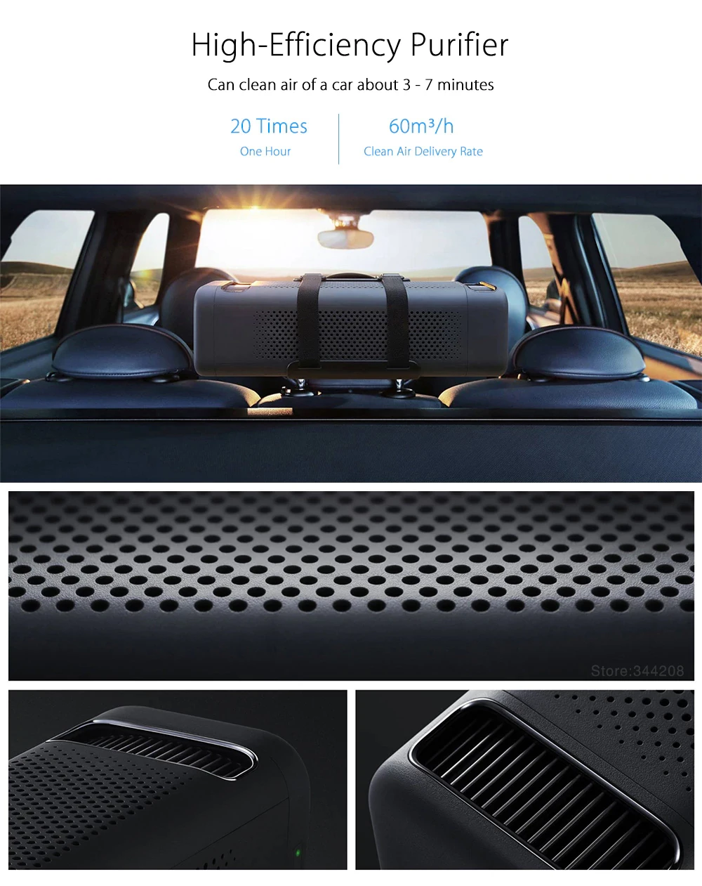 New Original Xiaomi Car Air Purifier for car air wash cleaning In Addition To Formaldehyde Haze Purifiers Intelligent Household