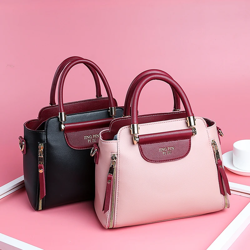 

Women PU Leather Handbags Ladies Large Tote Bag Female Square Shoulder Bags Bolsas Femininas Sac New Fashion Crossbody Bags 2019