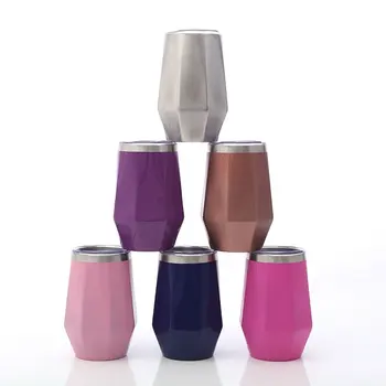 

Free Custom 2019 New Diamond Ice Beer Mug Cold 12oz 304 Stainless Steel Vacuum flask Office Drinking Water Bottle Red Wine Glass