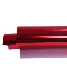 50 см x 100 см красный металлик теплопередача Винил HTV лист для одежды PU 20 ''x 39,37''