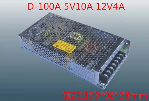 100W MINI Dual Output Switching power supply Output Voltage 5V 12V AC-DC  D-100A