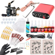 Новое поступление высокое качество тату комплект с татуировкой машина пистолет клип мини питание тату оборудование TM2309