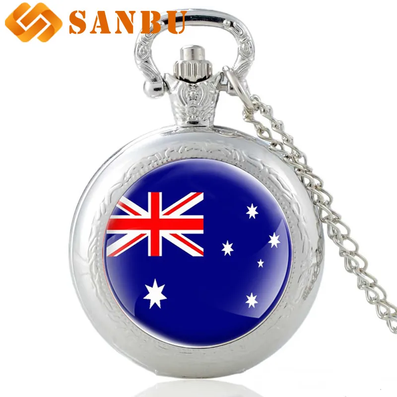Модные австралийские Fag кварцевые карманные часы Винтаж Для мужчин Для женщин S кулон Цепочки и ожерелья часы подарок
