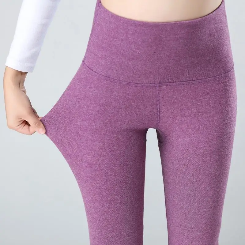 

Hot Women's Winter 100% Cashmere Wool Leggings Snug Black Grey Beige Apricot Warm Thick S41