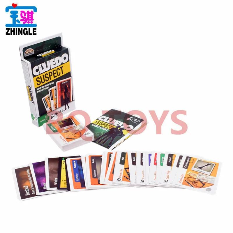 الترفيه الترفيه المنزلي حزب الطاوله بطاقات للعب لعبة الإنجليزية المباحث بوكر cluedo المشتبه