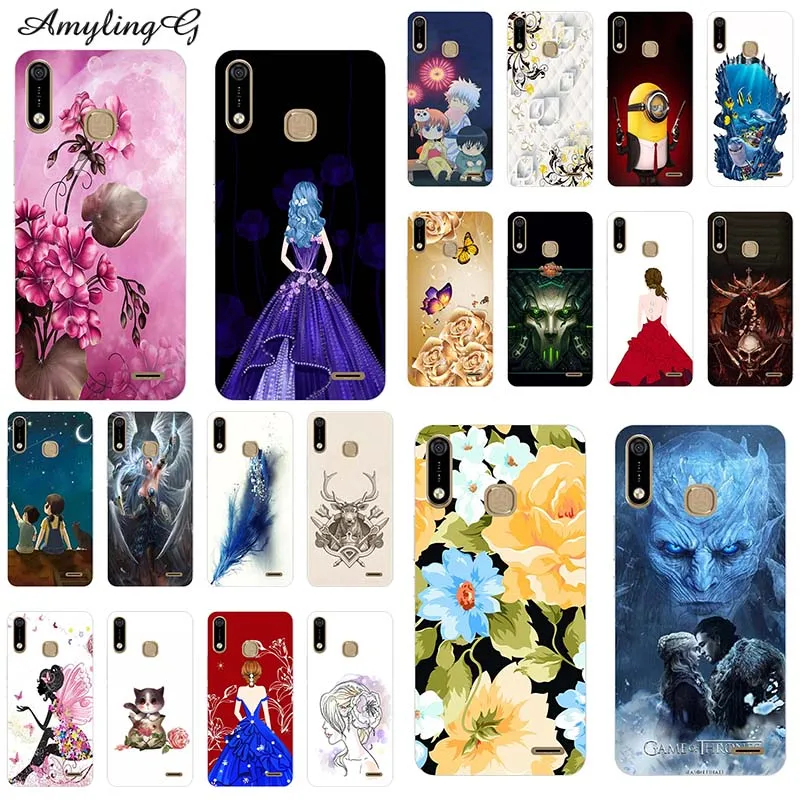 

Soft Silicon TPU Case For Infinix Hot7 Pro X625B X625C Hot 7 X624 6.2" Case Print Cover Rose Wolf Cute Patterned Funda Para