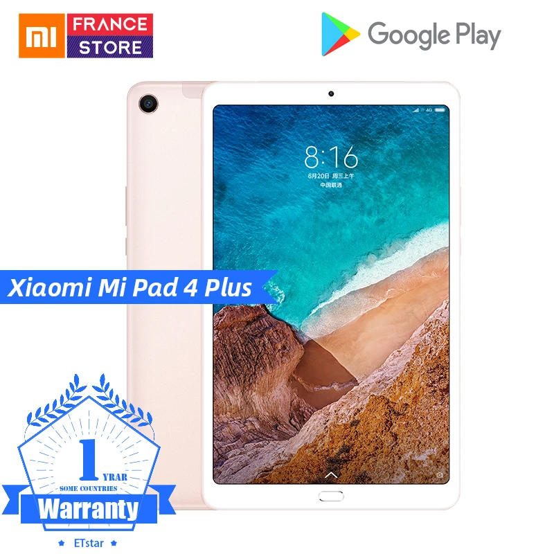 Original Xiaomi Mi Pad 4 Plus Pc Tablet 10 1 Snapdragon 660 Octa Core Face Id 19x10 13 0mp 5 0mp 4g Tablets Android Mipad 4 Tablets Aliexpress