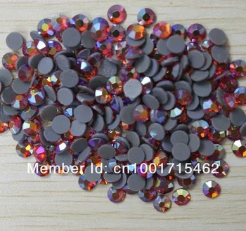 

Hotfix DMC rhinestone SS16 Lt Siam AB 1440pcs/ flat back stone,iron on crystal chaton for wedding dress jewelry applique