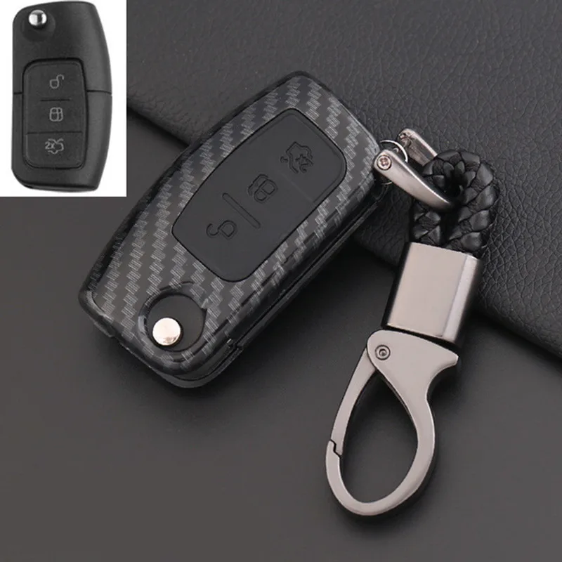 ABS-Carbon-Fiber-Shell-Silicone-Cover-Remote-Key-Holder-Fob-Case-KeyChain-For-Ford-Ecosport-Fiesta.jpg_640x640 (1)