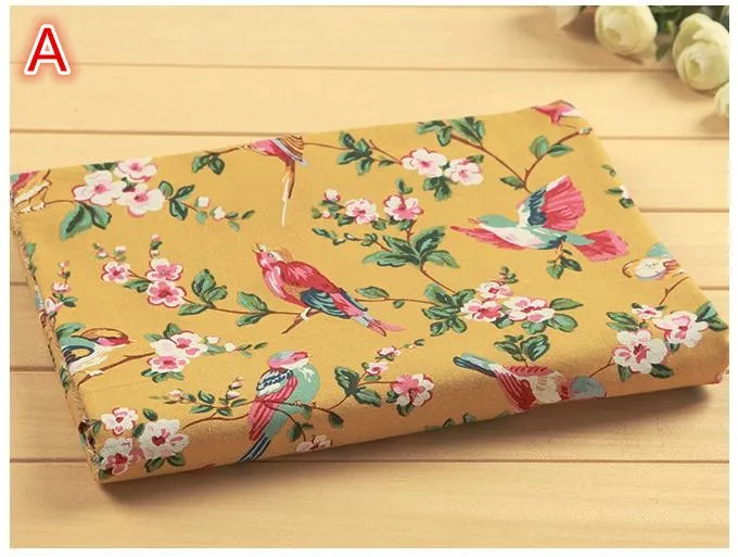 50x145 см японские цветы птицы хлопковое полотно на метр шитье Тильда Ткань Сделай Сам Лоскутное лоскутное шитье текстильная ткань костура войлок