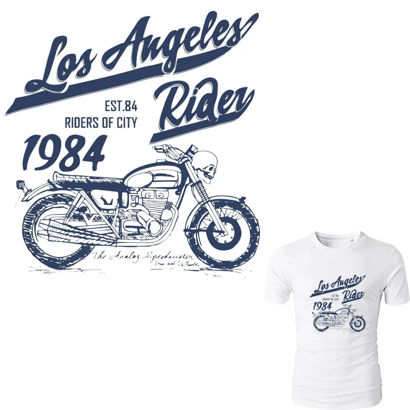 New Motorcycle/Car Pattern Patches For Clothing DIY T Shirt Parche