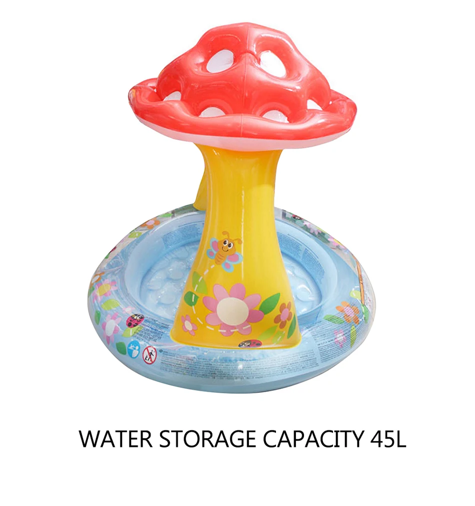 Children Swimming Pool Summer Baby Awning Pools Basin Baby Pool Mushroom Inflatable Garden Pools For Kids Children's Water Pool