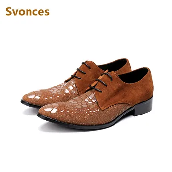 

Genuine Leather Mens Shoes New Casual Breathable Shoes Man Slip-On Brown Laofers Fashion Dressing Men Size 46 Zapatillas Hombre