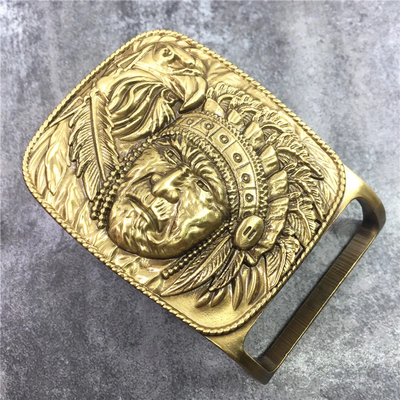 3D Chief Carved Belt Buckle (5)