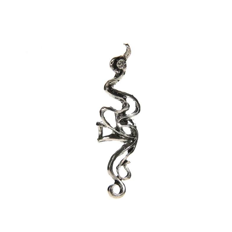 1 шт. металлические серьги, манжета, зажим, обертывание, стразы серьги Lure, готический панк-рок, подарок, серьги-гвоздики, манжеты, аксессуары, посеребренные