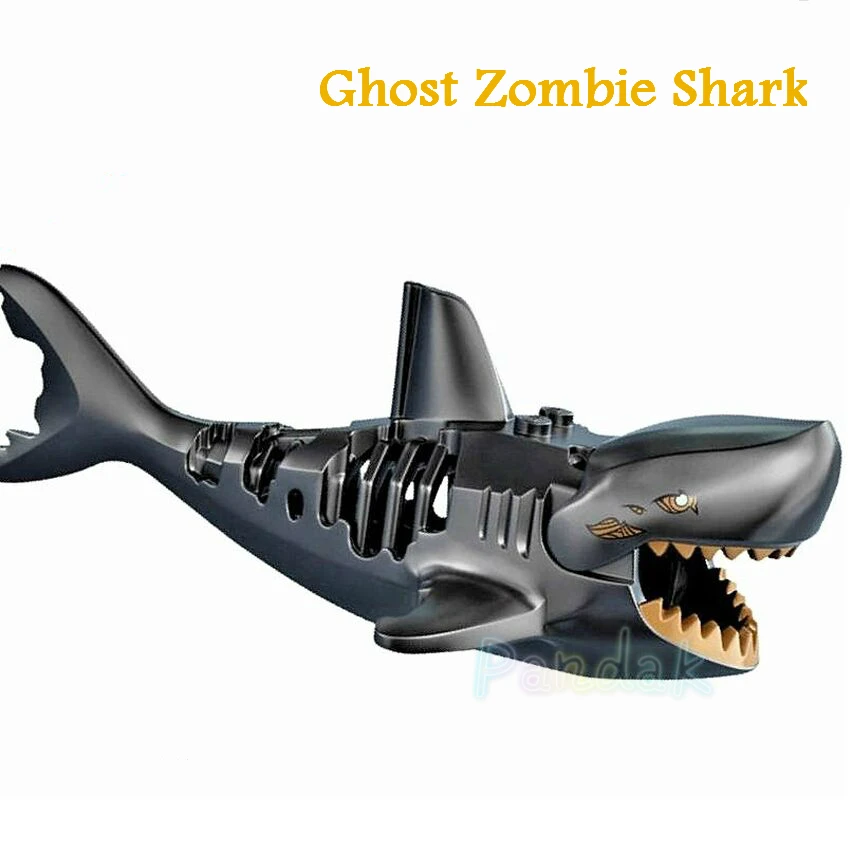 Ghost Zombie Shark Block Pirates of the Caribbean Single Sale Jack PG1008 Building Blocks Set Model Bricks Toys for Children