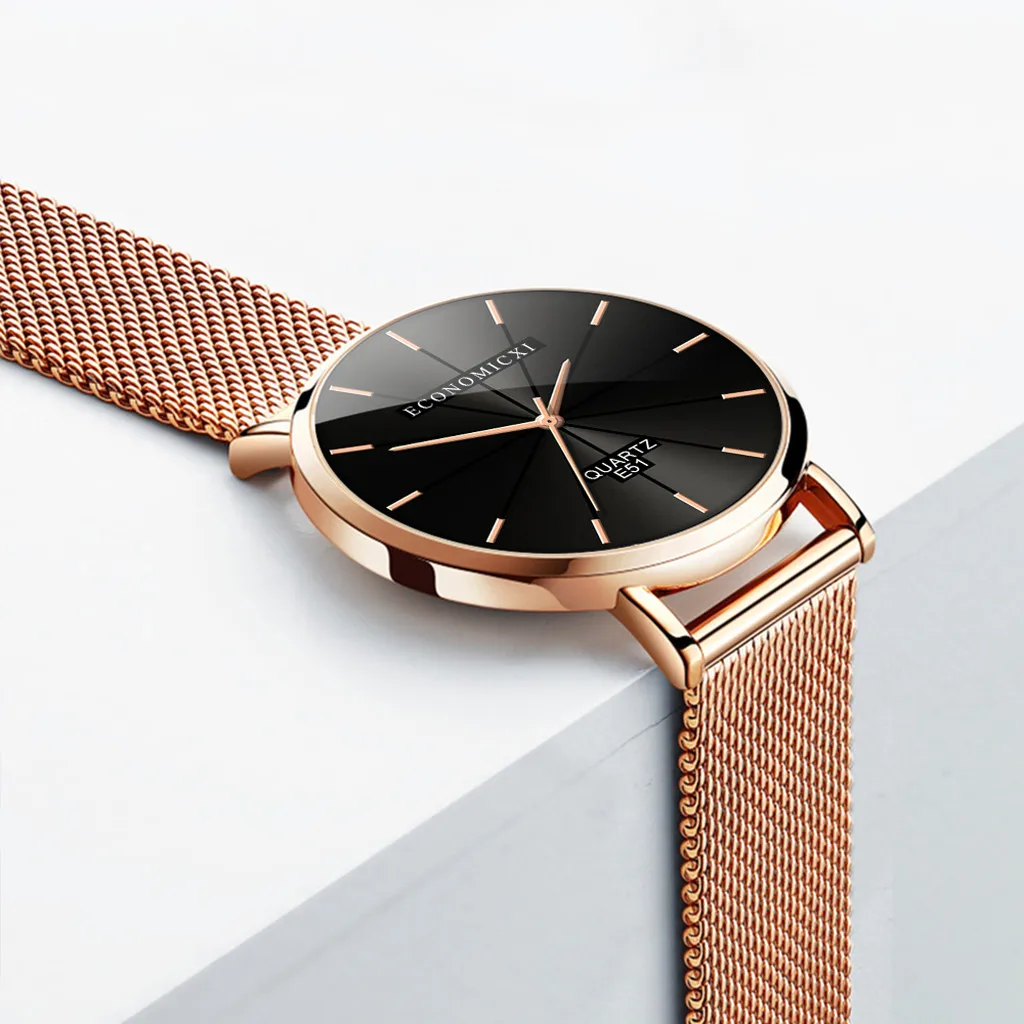 Женские часы reloj mujer rectangulo Модные женские сетчатые уникальные простые