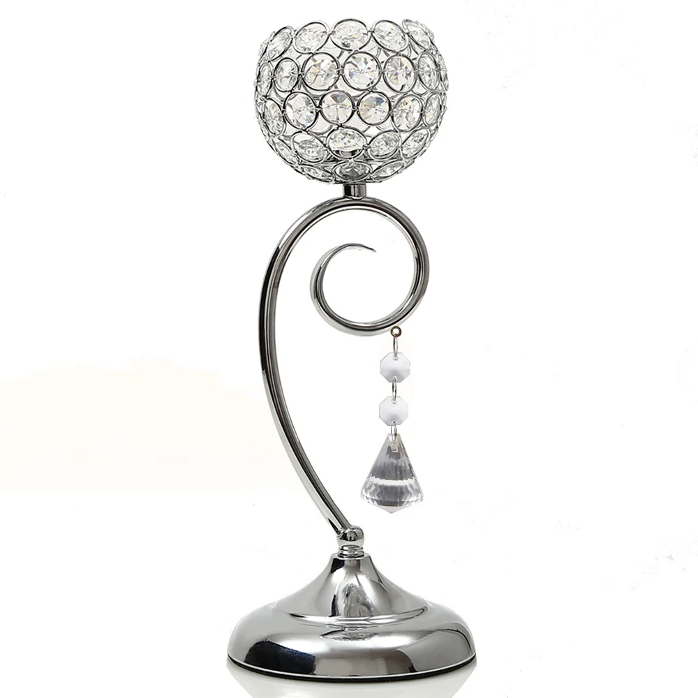 

Metal Crystal Candle Holders Morcoccan Candlestick Candle Lantern for Father's Day Table Vase Centerpieces Decoration