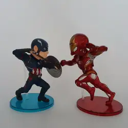 Капитан Америка Фигурку Гражданской Войны Ironman VS Капитан Америка Модель Игрушки Аниме Капитан Супергерой Железный Человек Коллекция