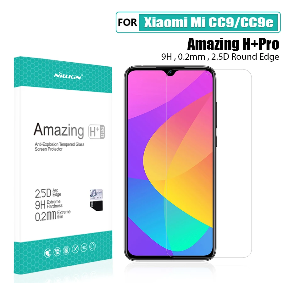 

for xiaomi mi a3 Glass Screen Protector NILLKIN Amazing 9H 2.5D for xiaomi mi cc9e Tempered Glass Protector for xiaomi mi cc9