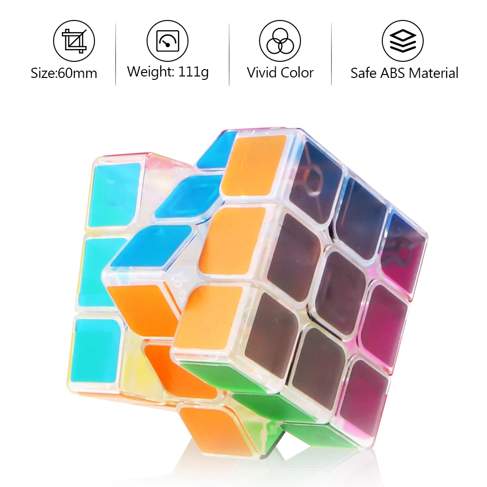 D-fantix Qiyi sail 3x3x3 кубик рубика Magic Cube Скорость головоломка 3 на 3 Пазлы игрушки(60 мм