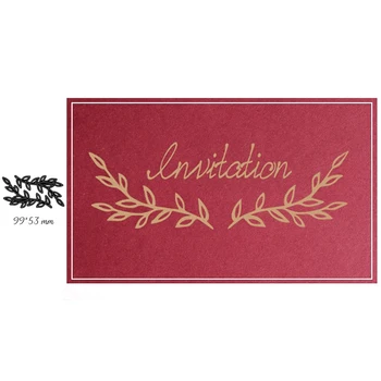 

New Dies 2019 Olive Branch Metal Cutting Dies Cut for Card Making Scrapbooking Wedding Craft Dies DIY Home Decorative
