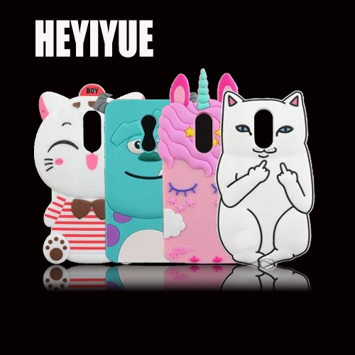 

For Xiaomi Redmi 5 Plus Cute 3D Silicon Unicorn Cat Cartoon Soft Phone Case Cover for Redmi 5 Plus 5.99 inch