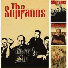 Популярные сериалы Ретро плакат sopranos винтажная живопись на холсте репродукция поп-арт картины декорированные спальни