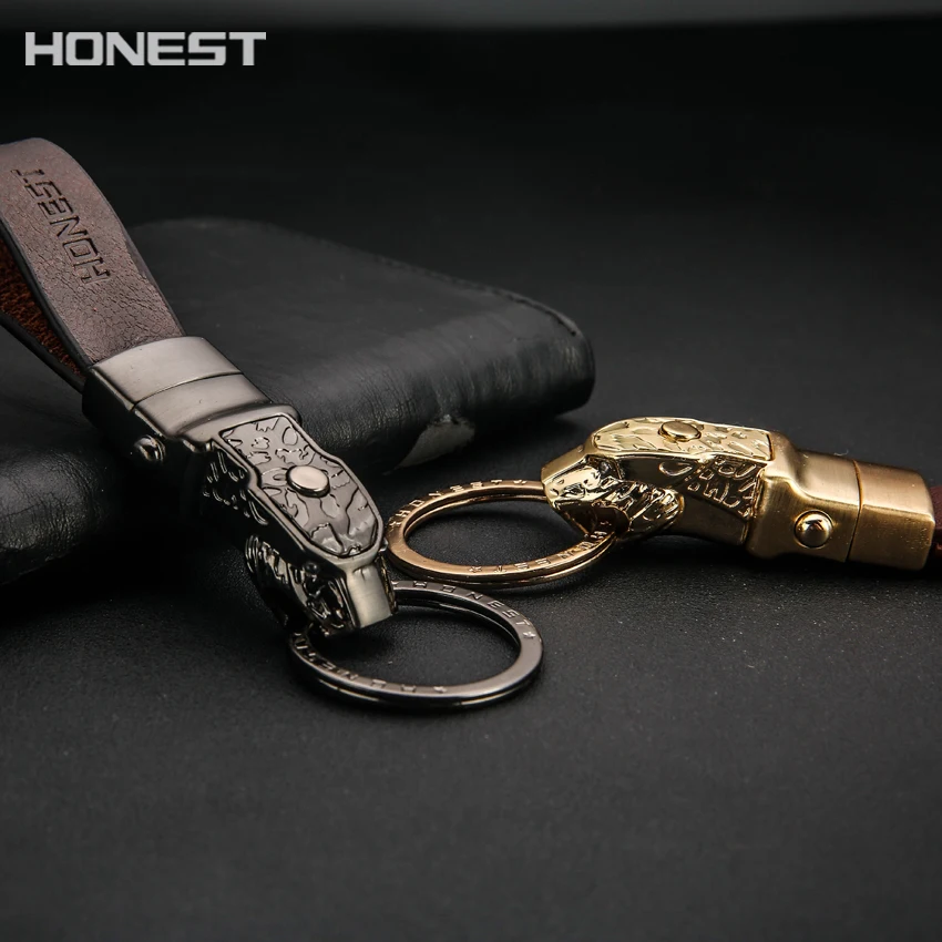 Бренд HONEST высококачественный сплав Мужская цепочка для ключей автомобильный