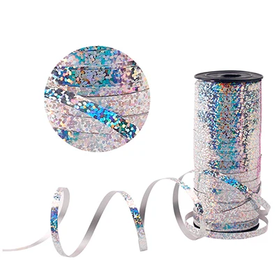 Красочные воздушные шары ленты DIY аксессуары с днем рождения Свадебные украшения Baby Shower вечерние сувениры Свадьба поставляет боду - Цвет: Silver