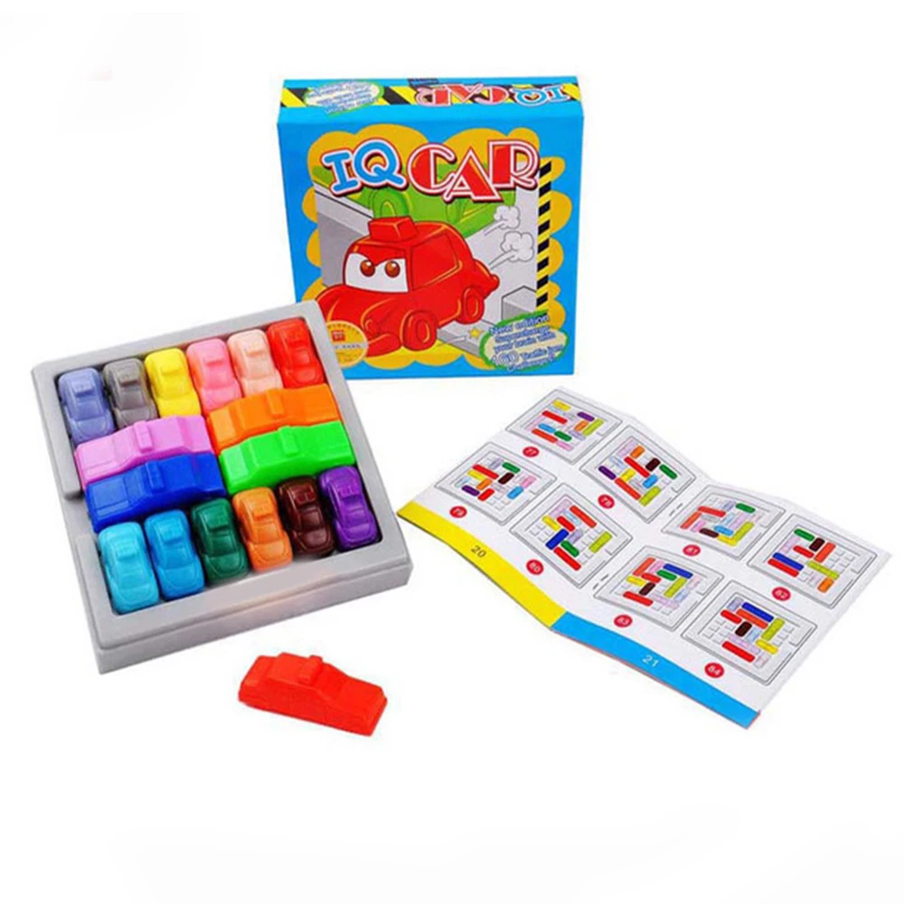 

IQ Car Board Game Puzzle IQ Traffic Car Puzzle Toy Creative Plastic Rush Hour Logic Game Developmental Game Toys