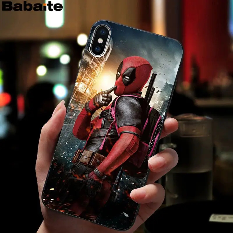 Babaite Deadpool2 Classic High-end Phone Accessories Case for Apple iPhone 8 7 6 6S Plus X XS MAX 5 5S SE XR Cellphones Babaite Deadpool2 Classic High-end Phone Accessories Case for Apple iPhone 8 7 6 6S Plus X XS MAX 5 5S SE XR Cellphones